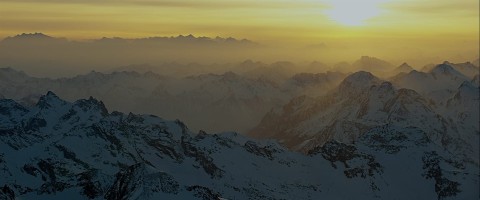 Zima w Alpach Szwajcarskich