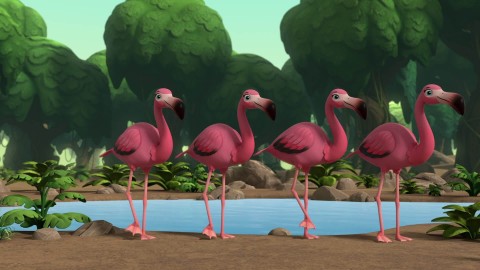 Pieski ratują flaminga / Pieski ratują panią Burmistrz i jej mini