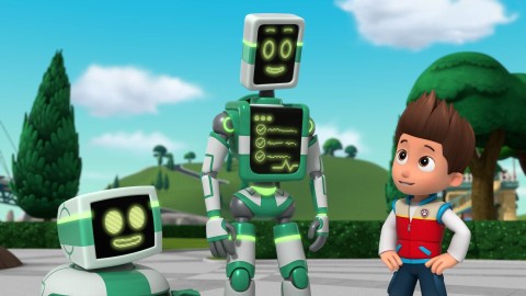 Pieski ratują robo-sąsiadów