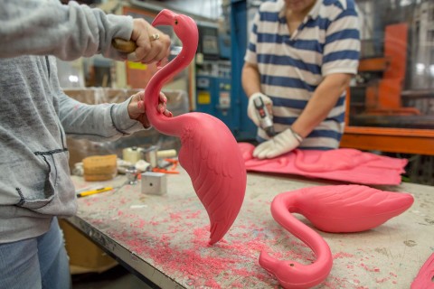 Różowe flamingi