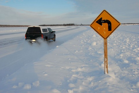 Droga po lodzie