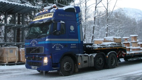 Liebherr Crane and Volvo Excavator